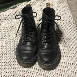 Well loved Dr. Marten lace up Luana boots.